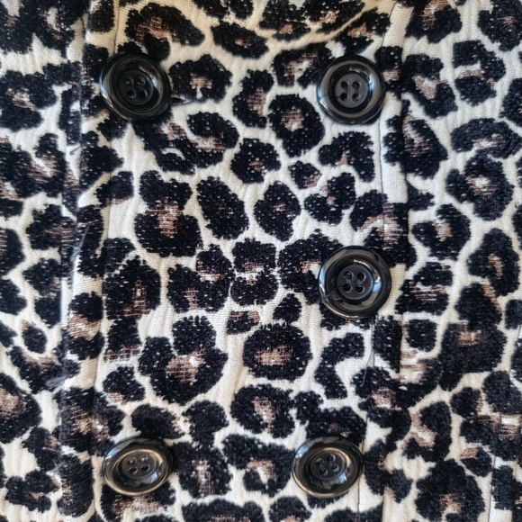 Vintage forever 21 cheetah print peacoat - Picture 2 of 8